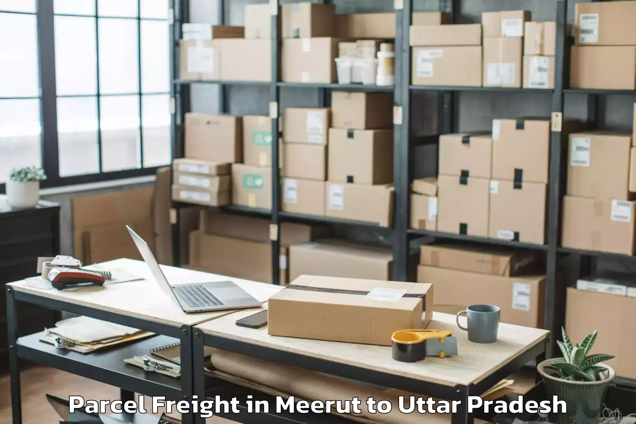 Reliable Meerut to Bansdih Parcel Freight